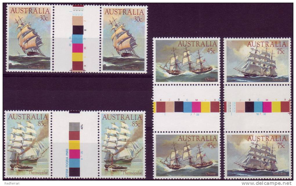 ( 1724 ) Australia - Transport -  Sailing Ships . - Ships
