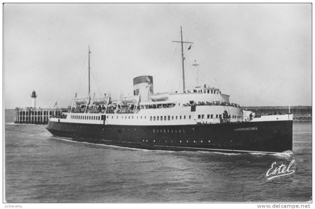 Courrier ARROMANCHES Entrant Au Port ( Dieppe) - Commerce