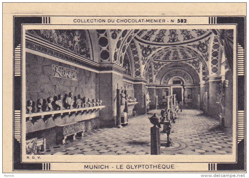 CHROMO  Image Chocolat MENIER  MUNICH  Glyptotheque  N° 582 - Menier