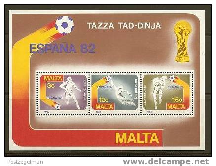 MALTA 1982  Block 7 Soccer Espana  F2338 - Other & Unclassified