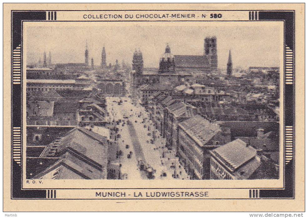 CHROMO  Image Chocolat MENIER  MUNICH   Ludwigstrasse   N° 580 - Menier