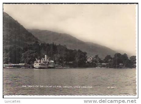 THE "MAID OF THE LOCH" AT PIER .ARDLUI. LOCH LOMOND. D 3617. - Argyllshire