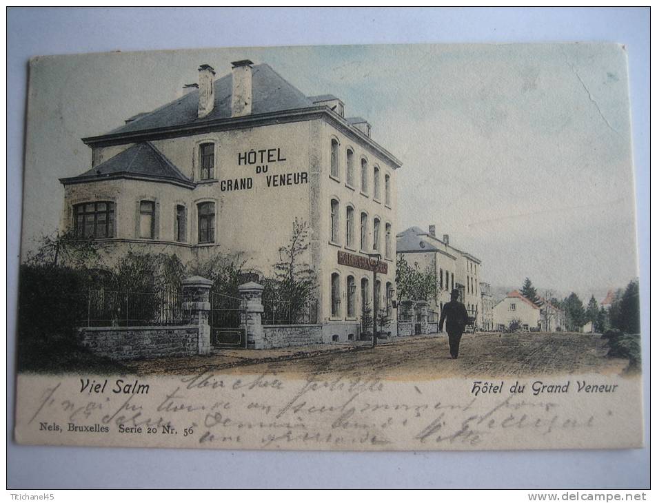 VIELSALM - Hôtel Du Grand Veneur - Nels Série 20 N°56 - Carte Couleur - Vielsalm