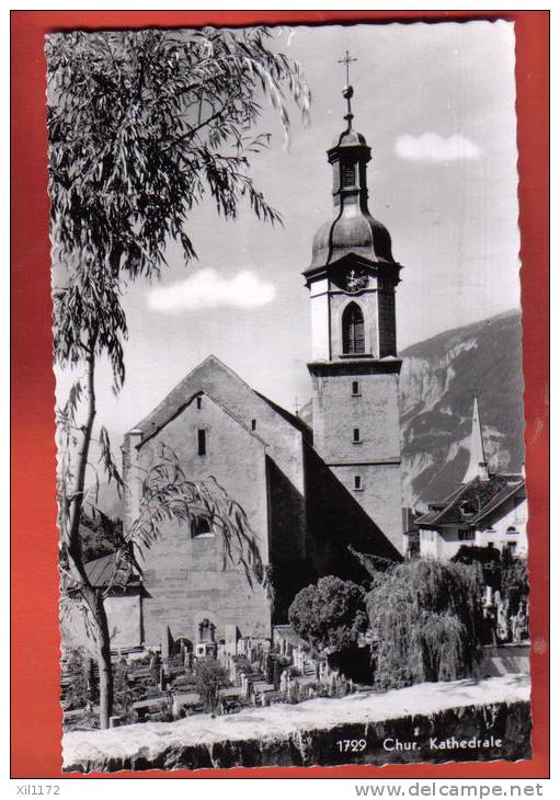 B589 Chur Kathedrale,Friedhof. Non Circulé. Suter 1369, Visa Censure Militaire 1939. , Eglise Cimetière - Coira