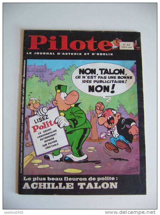 PILOTE N° 518 DU 09-10-1969 - Pilote
