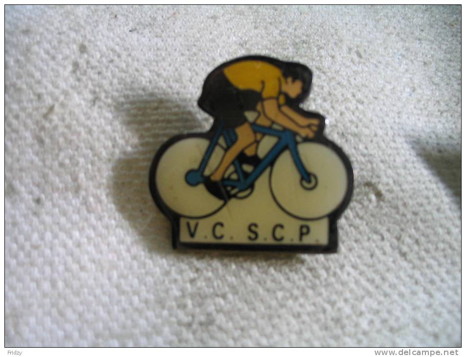 Pin´s Cyclisme, Vélo:   V.C. S.C.P. (Vélo Club De Sainte Croix En Plaine) - Wielrennen