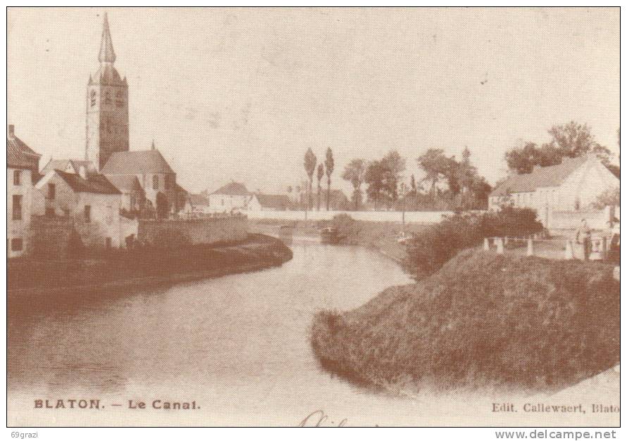 Blaton Le Canal ( Carte ADEPS ) - Bernissart