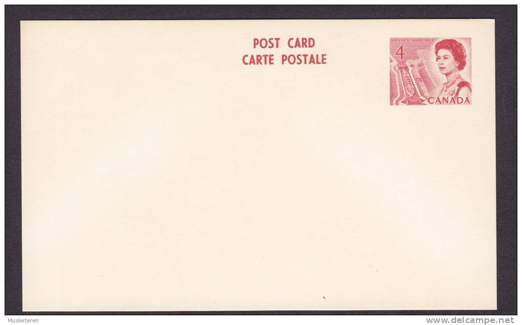 Canada Postal Stationery Ganzsache Post Card Carte Postale 4 C. Queen Elizabeth Mint - 1953-.... Reinado De Elizabeth II