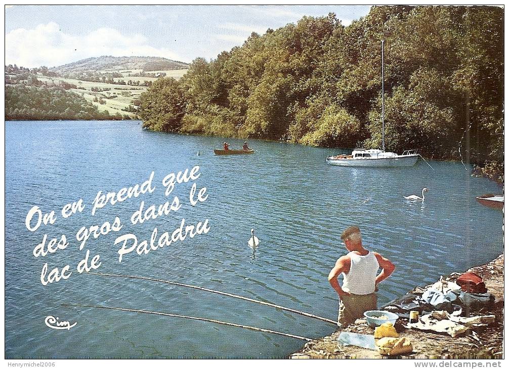 Isère - Lac De Paladru , La Peche Au Lac Et Les Cygnes , Ed Photo Cim - Paladru