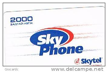 MONGOLIA - SKYTEL (GSM RECHARGE) - SKY PHONE     EXP. 6/06    - USED °  -  RIF. 1819 - Mongolia