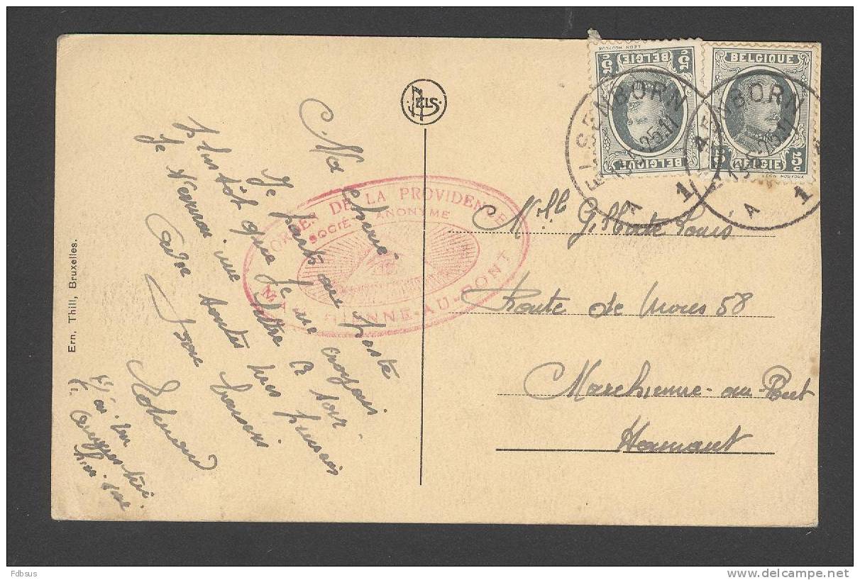 1925 KAART NELS - AVENUE ROI ALBERT - ELSENBORN CAMP - ARMY LEGER ARMEE -  RED RODE STEMPEL FORCE DE LA PROVIDENCE S.A. - Elsenborn (Kamp)