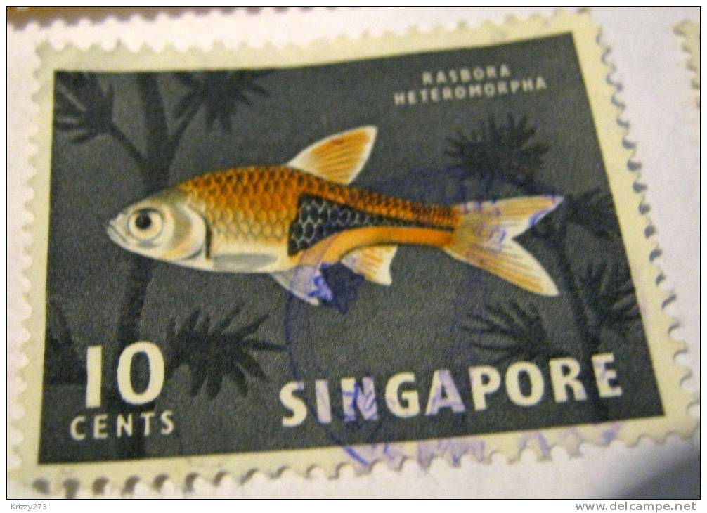 Singapore - 1962 Harlequin Fish 10c - Used - Singapore (...-1959)