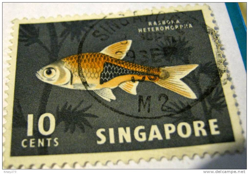 Singapore - 1962 Harlequin Fish 10c - Used - Singapour (...-1959)