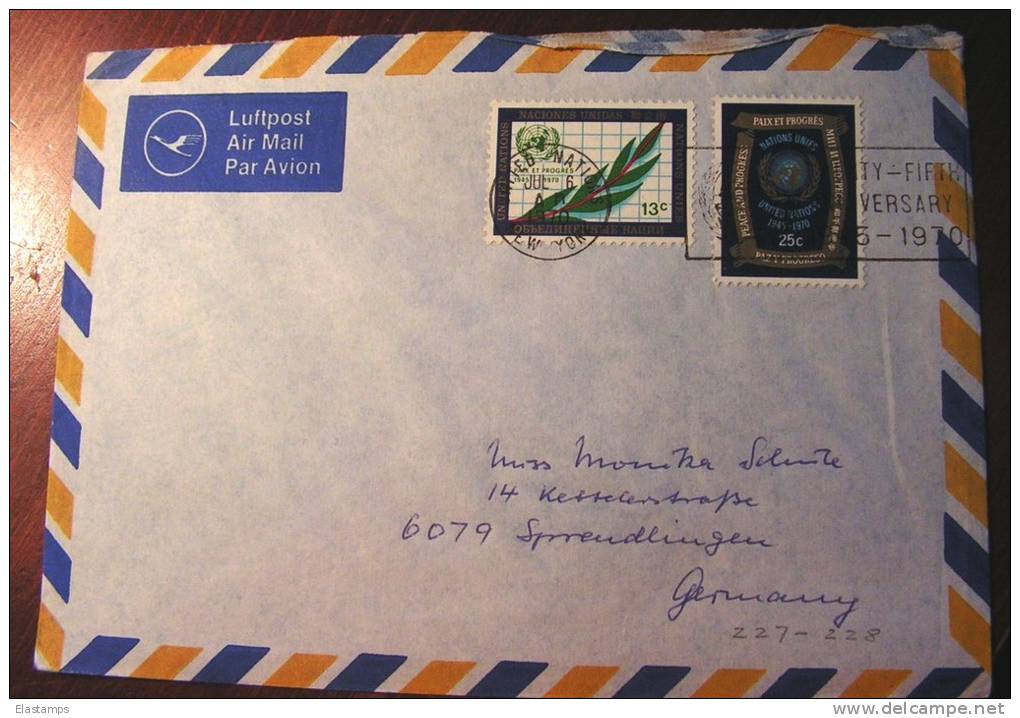 == UNO  Cv. 1970 - Airmail