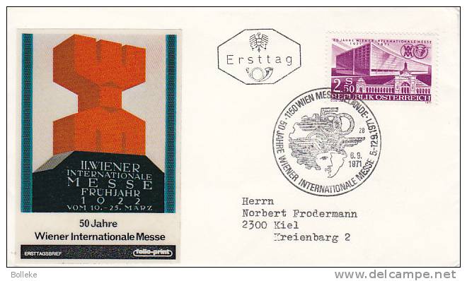 Autriche - Batiments - Lettre De 1971 - Cartas & Documentos