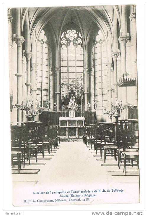 Leuze (Hainaut) Intérieur De La Chapelle De L´archiconfrérie De N.-D. Du Saffrage - Leuze-en-Hainaut