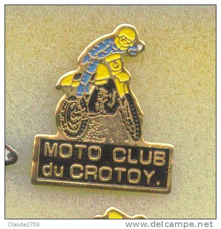Rare Pin´s Moto Club Le Crotoy (departement 80) - Motos