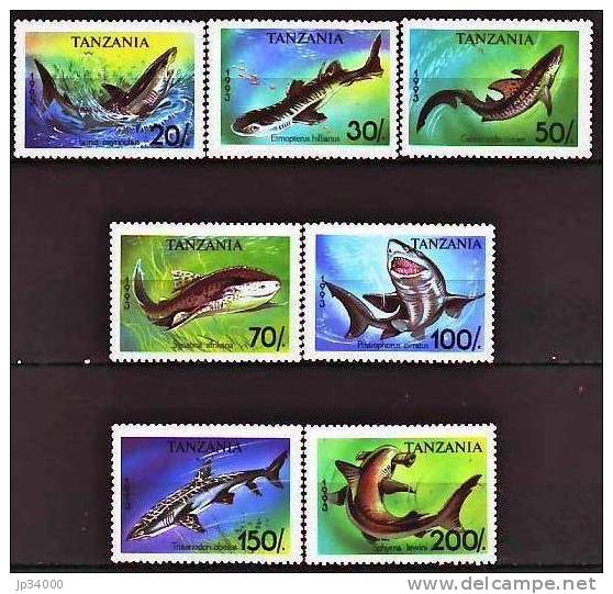 TANZANIE:  1428 / 34 + Bf 219 Requins (neuf Sans Charniere)** - Tanzania (1964-...)