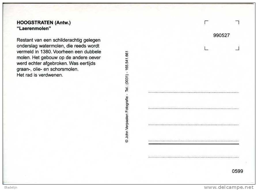 HOOGSTRATEN (Antw.) - Molen/moulin - De Laerenmolen Ca. 30 Jaar Geleden, Voor De Ingrijpende Restauratie. - Hoogstraten