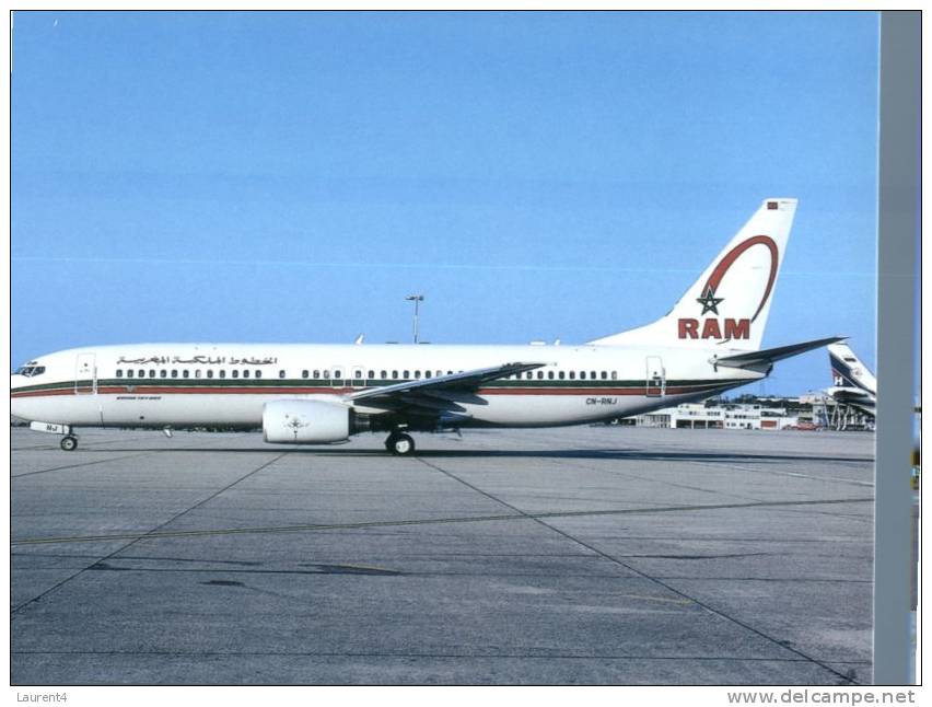 (avi -39) - Avion - Airplane - B 737-8B6 - Royal Air Maroc - 1946-....: Moderne