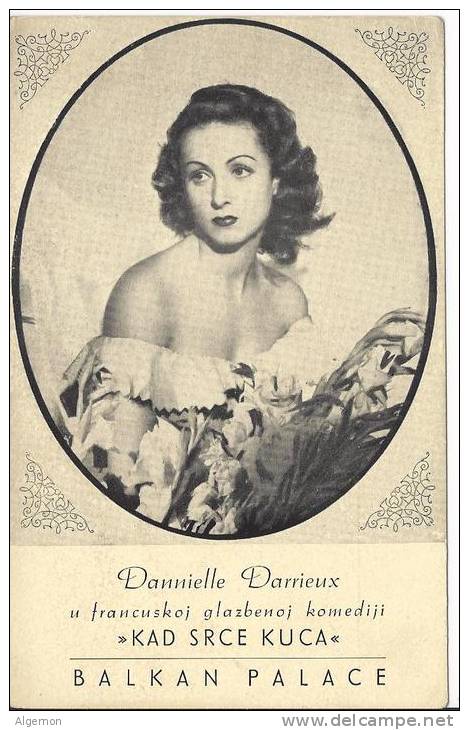 2671 - Danielle Darrieux  Au Balkan Palace "KAD SRCE KUCA" - Acteurs