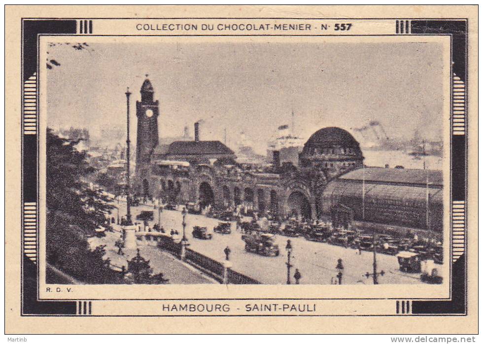 CHROMO  Image Chocolat MENIER  HAMBOURG  Saint Pauli N° 557 - Menier