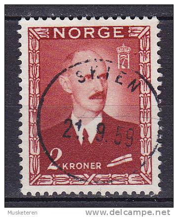 Norway 1946 Mi. 317    2 Kr King König Haakon VII. Deluxe SKIEN Cancel !! - Oblitérés