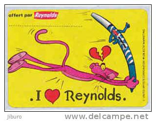 Publicité Adhésive Stylo Reynolds / La Panthère Rose Humour BD / Pink Panther  // Ref IM 24/1 - Sonstige & Ohne Zuordnung