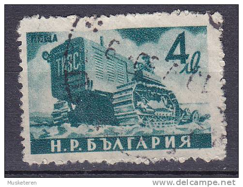 Bulgaria 1950 Mi. 728 A     4 L Volkswirtschaft Traktor Perf. 13 - Gebraucht