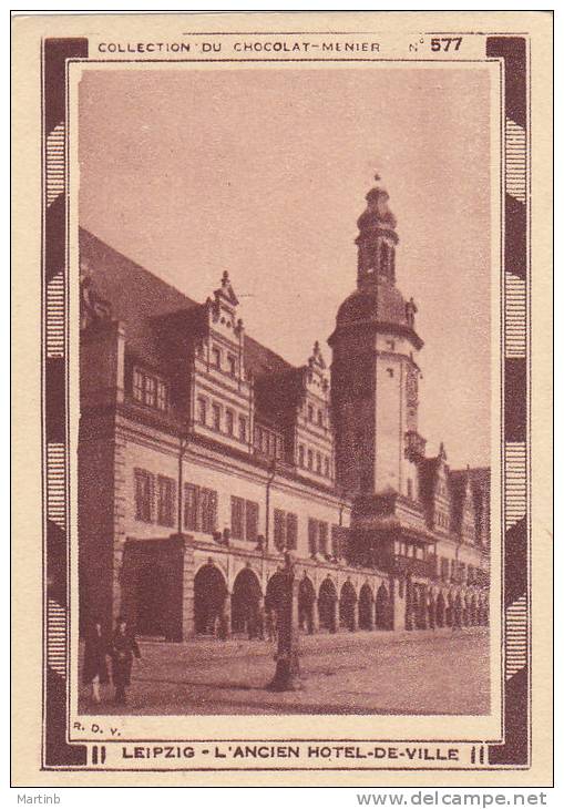 CHROMO  Image Chocolat MENIER  LIEPZIG  Ancien Hotel De Ville   N° 577 - Menier