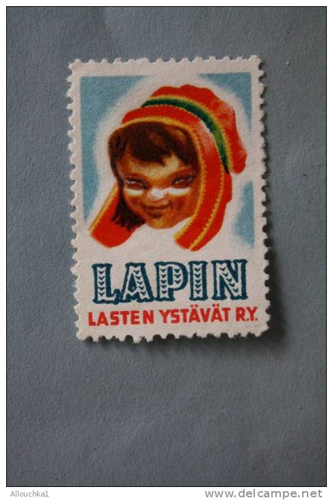 SUOMI FINLAND LAPONIE LAPIN LASTEN YSTAVAT R.Y. 1953  ERINOPHILIE LABEL  VIGNETTE - Sonstige & Ohne Zuordnung