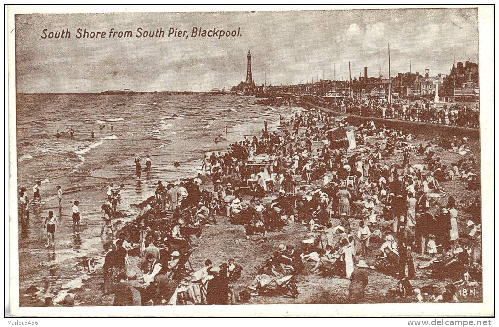SOUTH SHORE From SOUTH PIER , BLACKPOOL - Blackpool
