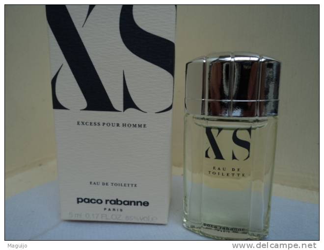 PACO RABANNE " XS" MINI EDT HOMME 5 ML  LIRE !!! - Miniaturen Herrendüfte (mit Verpackung)