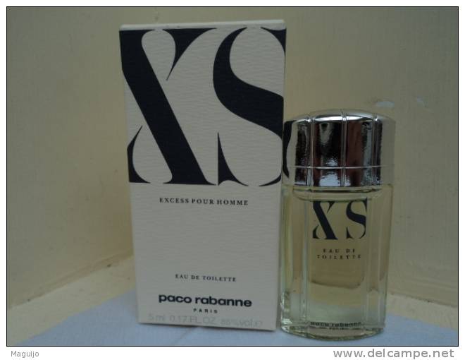 PACO RABANNE " XS" MINI EDT HOMME 5 ML  LIRE !!! - Miniatures Men's Fragrances (in Box)
