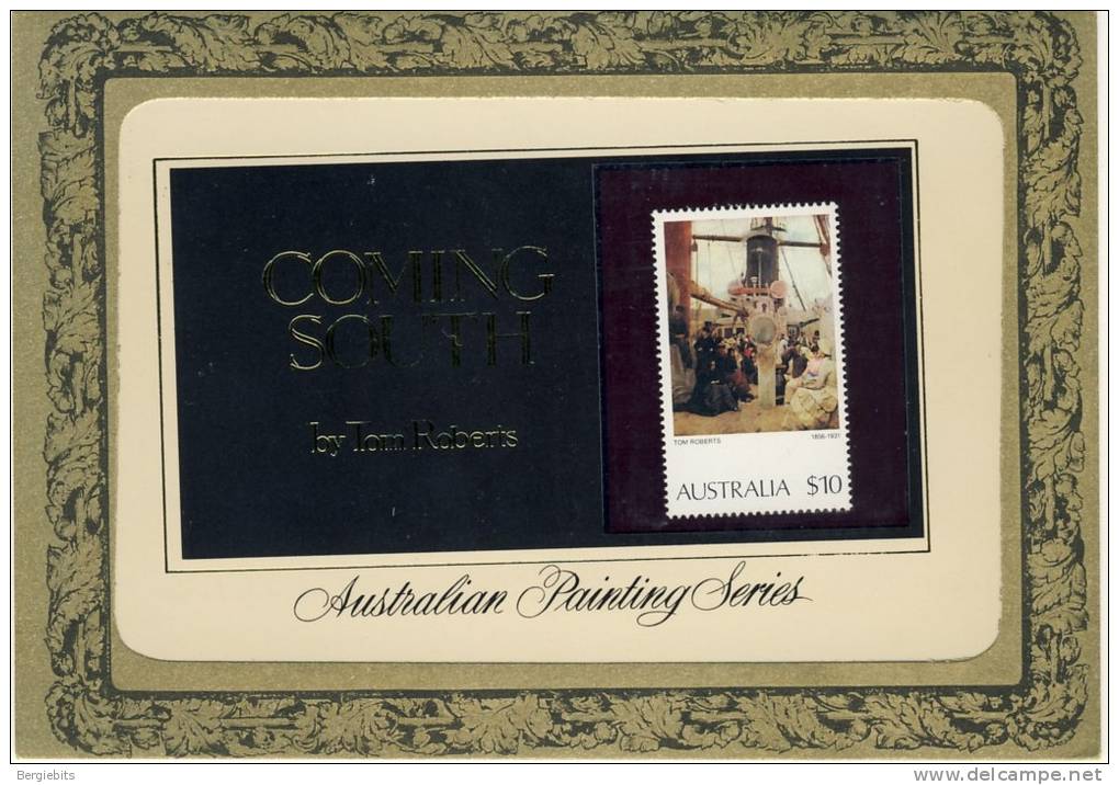 1973-84 Australia Coming South $ 10.00 High Value Painting Complete Post Office Presentation Pack - Presentation Packs