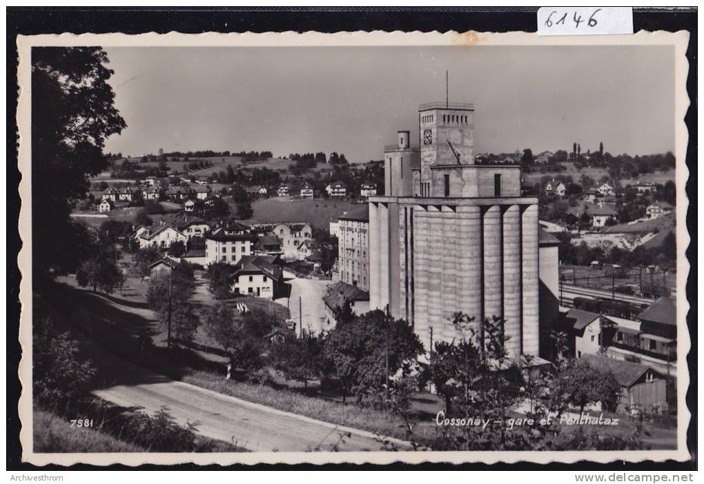 Cossonay - Gare Et Penthalaz, Vers 1950 (6146) - Penthalaz