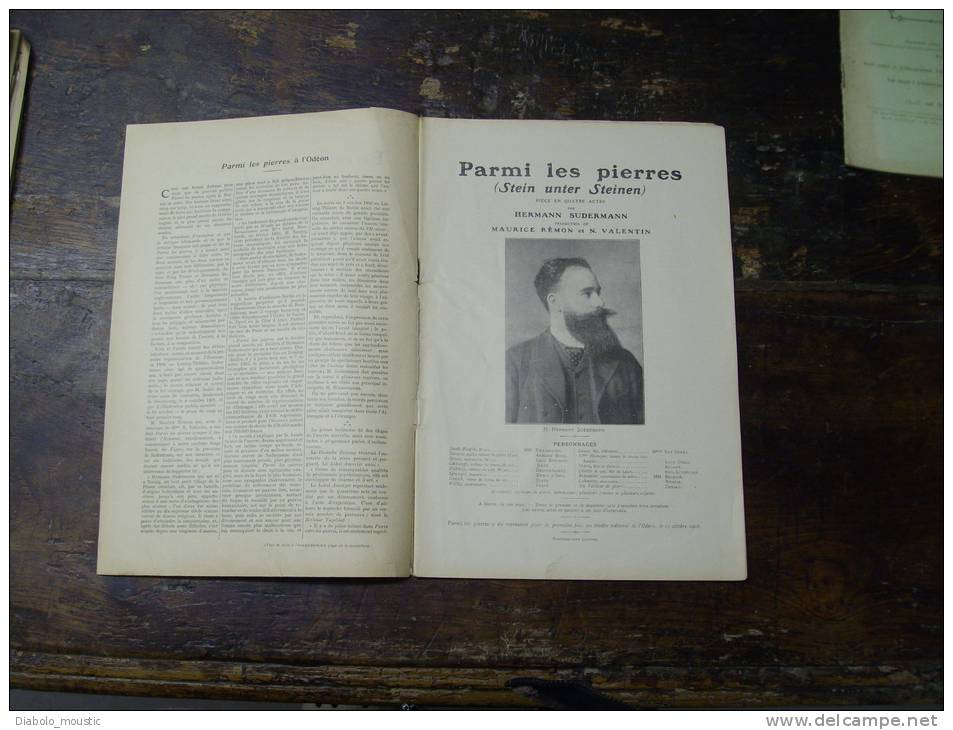 N° 97 Du  24 Octobre 1908       PARMI LES PIERRES   Par Hermann Sudermann - Französische Autoren