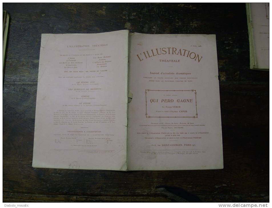 N° 87 Du  25 Avril 1908     QUI PERD GAGNE       Par Pierre Veber - Franse Schrijvers