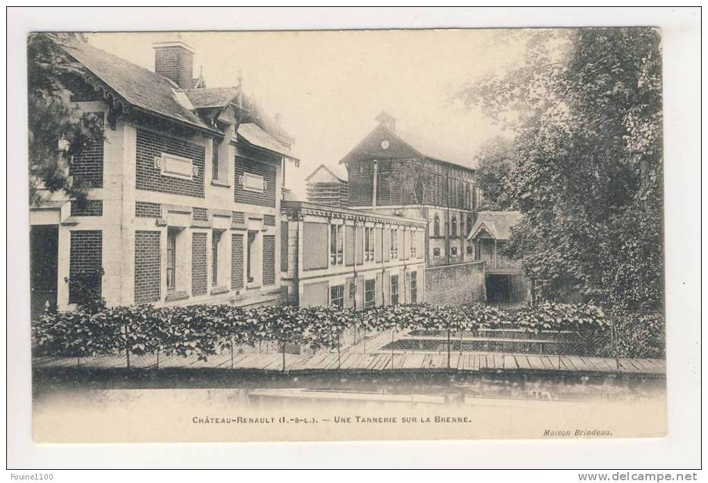 Carte De Châteaurenault / Château Renault  ( Tannerie ) ( Recto Verso ) - Other & Unclassified