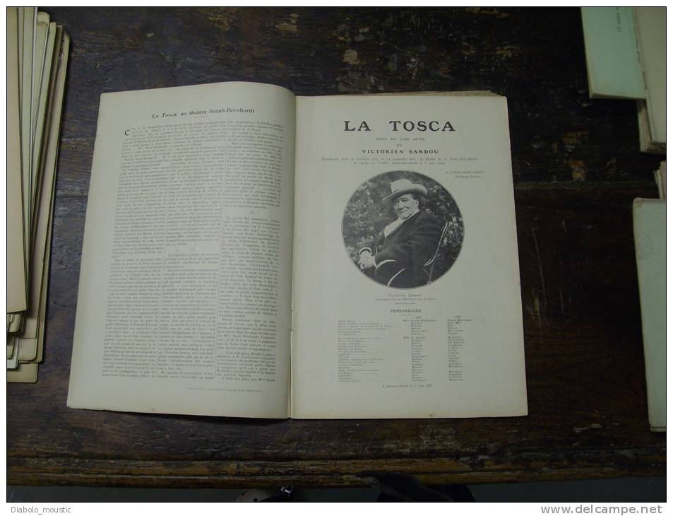 N°121 Du  19 Juin 1909     LA TOSCA    Par Victorien Sardou - Autores Franceses