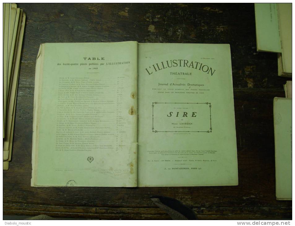 N° 134 Du  25 Décembre 1909    SIRE    Par    Henry   Lavedan - French Authors