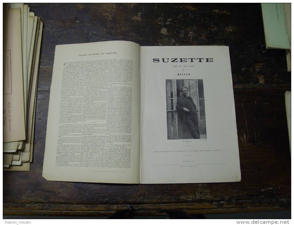 N° 127  Du  30 Octobre  1909                SUZETTE     Par   Brieux - Autores Franceses