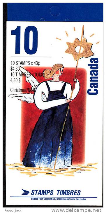 Canada 1499a Booklet  Christmas 1993 Poland Swiety Mikolaj BK 163b MNH - Carnets Complets