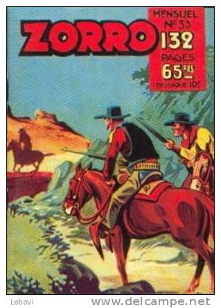 ZORRO Mensuel - N° 33 Du 12/1955 - Zorro