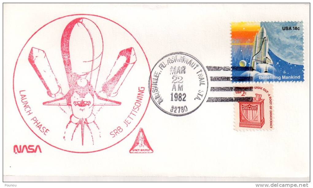 &#9733;US - STS 3 - LAUNCH PHASE - SRB JETTISONNING (5893) - Etats-Unis