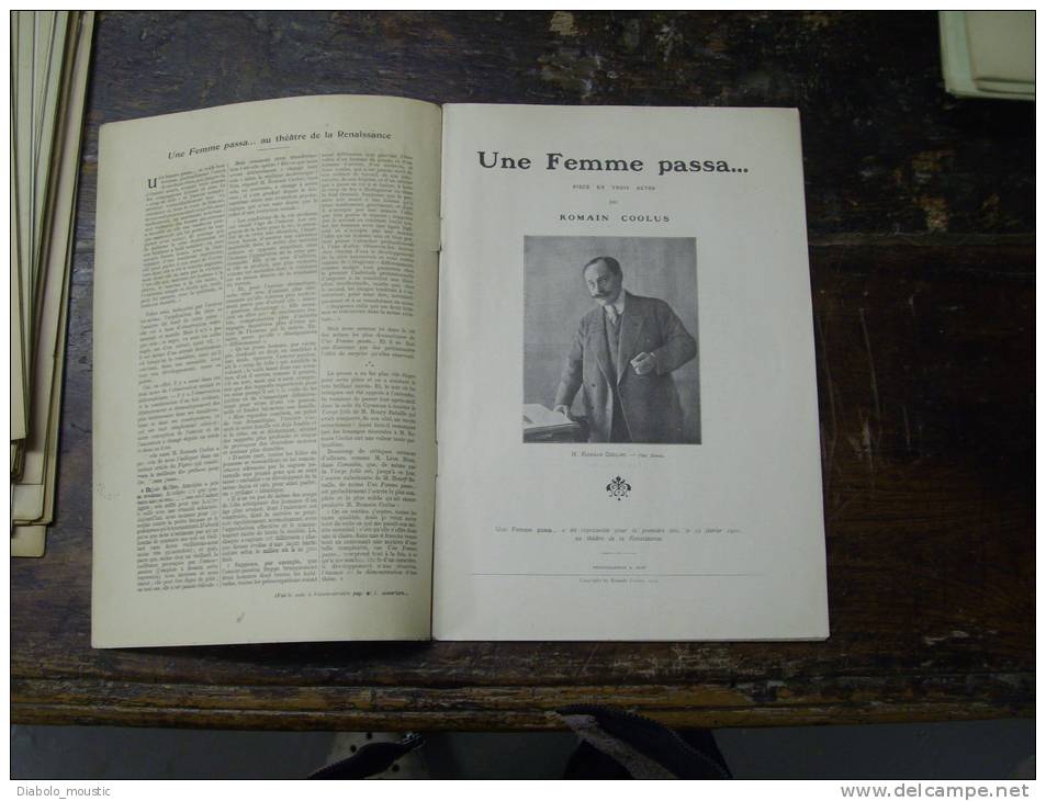 N° 145  Du  9 Avril  1910          Une Femme Passa           Par Romain Coolus - French Authors