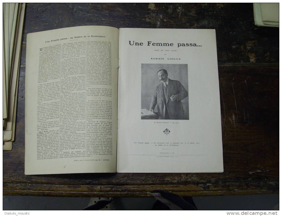 N° 145  Du  9 Avril  1910          Une Femme Passa           Par Romain Coolus - Französische Autoren