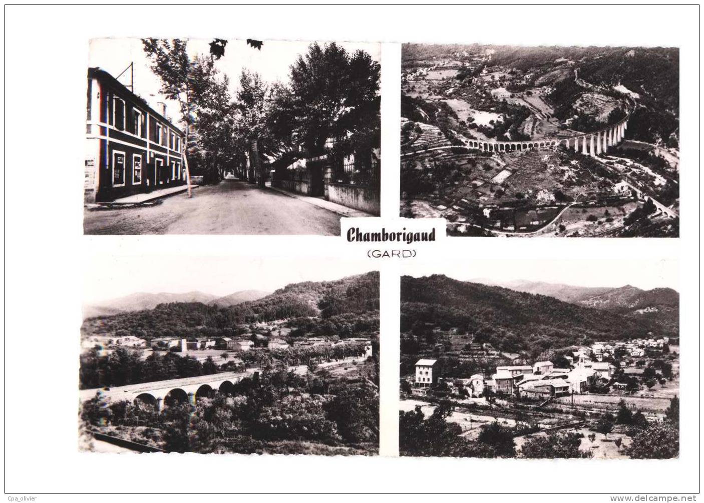 30 CHAMBORIGAUD Multivue, Pont, Viaduc, Vue Générale, Ed CIM, CPSM 10X15, 195? - Chamborigaud