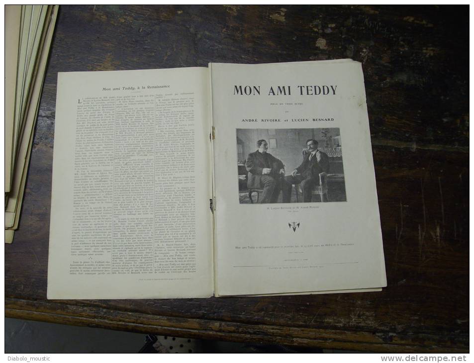 N° 163  Du  12 Novembre 1910             MON AMI TEDDY    Par  André Rivoire  Et Lucien Besnard - Autores Franceses