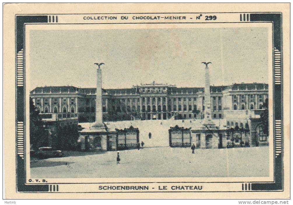 CHROMO  Image Chocolat MENIER  SCHOENBRUNN Le Chateau   N° 299 - Menier